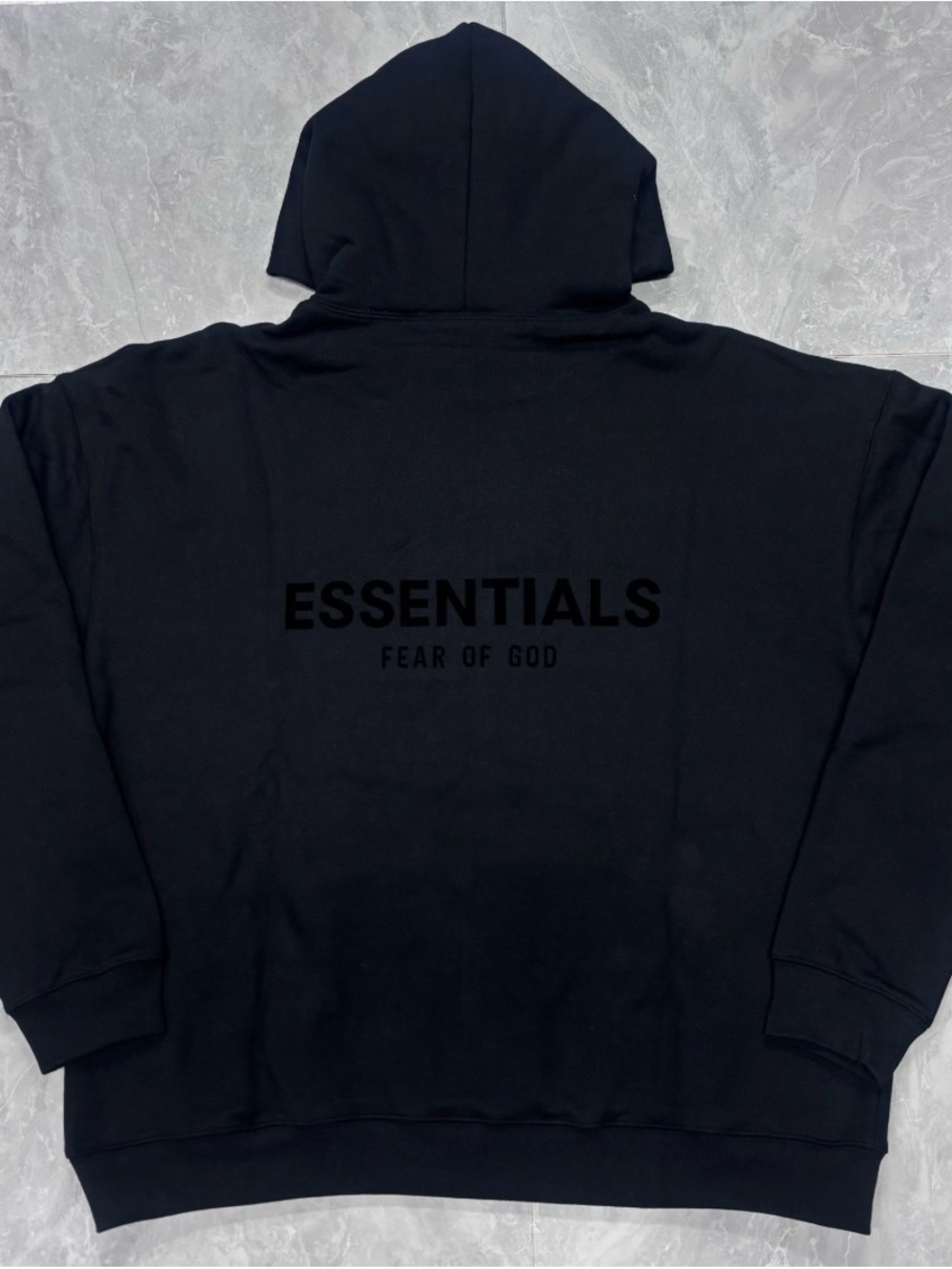 Fear of God Essentials Black Pullover Hoodie